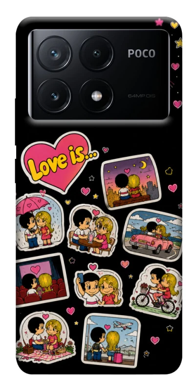 Чохол на Xiaomi Poco X6 Love is ver.3 фото 1 з 1