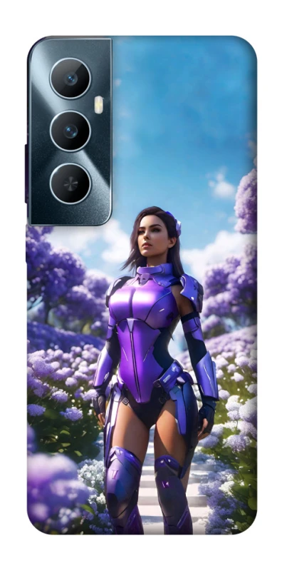 Чехол на Realme C65 4G Cyber space girl ver.4 фото 1 из 1