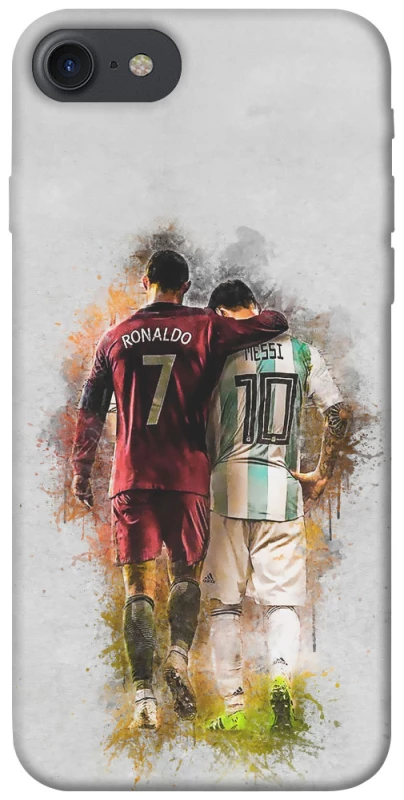 Чохол на Apple iPhone 7 / 8 (4.7") Ronaldo та Messi фото 1 з 1