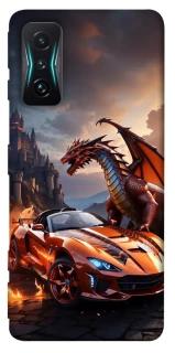 Чехол на Xiaomi Redmi K50 Gaming Сar and dragon фото 1 из 1