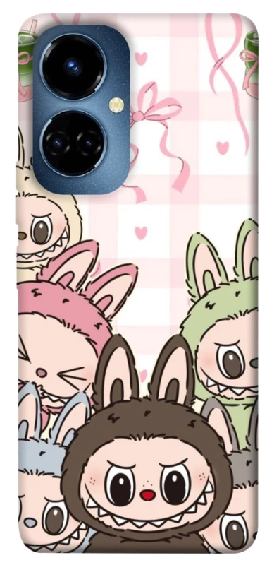 Чохол на TECNO Camon 19 Pro All Labubu 2 фото 1 з 1