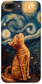 Чохол на Apple iPhone 7 plus / 8 plus van gogh cat фото 1 з 1