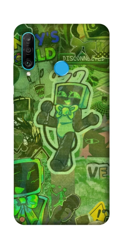 Чохол на Huawei P30 lite Dandysworld tv green theme фото 1 з 1