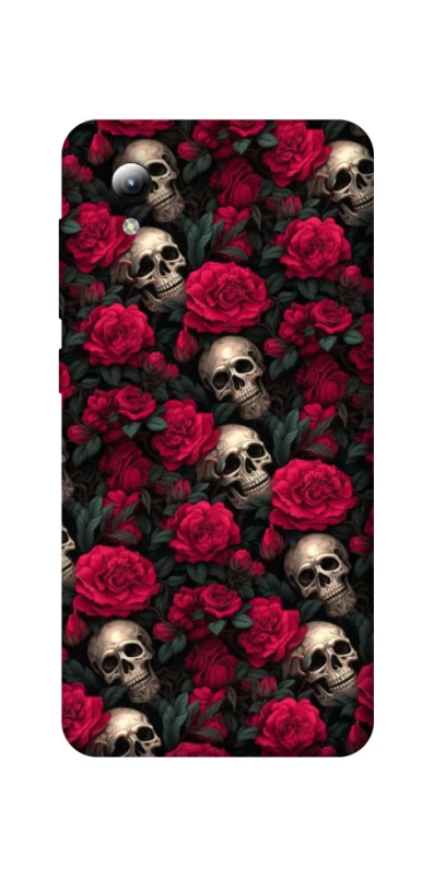 Чехол на ZTE Blade A3 (2019) Черепа и розы фото 1 из 1