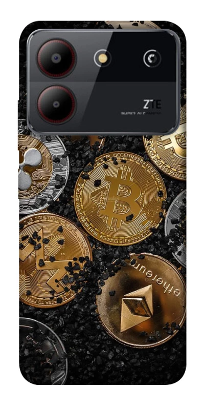 Чохол на ZTE Blade A54 4G Many coins v2 фото 1 з 1