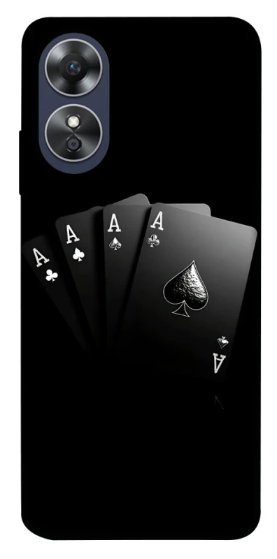 Чехол на Oppo A17 Black Cards фото 1 из 1