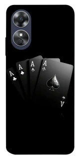 Чехол на Oppo A17 Black Cards фото 1 из 1