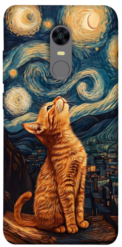 Чехол на Xiaomi Redmi 5 Plus / Redmi Note 5 (Single Camera) van gogh cat фото 1 из 1