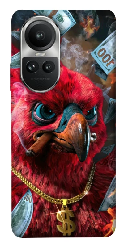 Чохол на Oppo Reno 10 Папуга фото 1 з 1