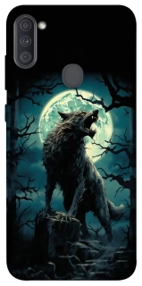 Чехол на Samsung Galaxy A11 Волк под луной фото 1 из 1