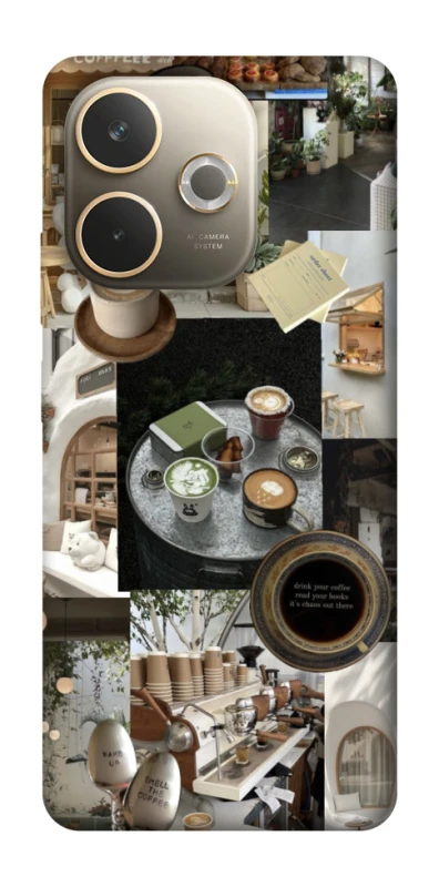 Чохол на Oppo A5 Pro 4G Coffee collage ver.4 фото 1 з 1