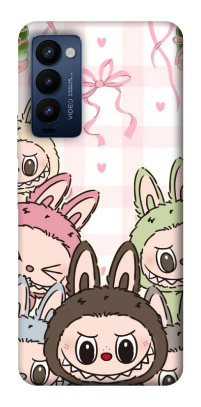 Чохол на TECNO Camon 18 Pro All Labubu 2 фото 1 з 1