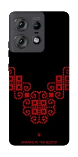 Чохол на Motorola Edge 50 Pro Чорно-червона вишиванка фото 1 з 1