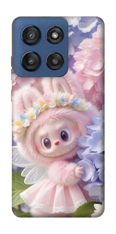Чохол на Motorola Edge 60 Stylus Labubu & Flowers ver.1 фото 1 з 1
