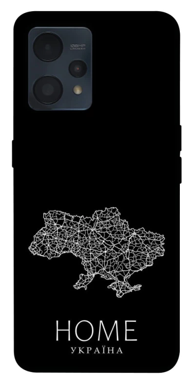 Чохол на Realme 9 4G / 9 Pro+ Ukraine black map фото 1 з 1