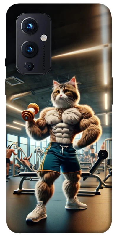 Чехол на OnePlus 9 Качок кот фото 1 из 1