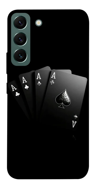 Чохол на Samsung Galaxy S22 Black Cards фото 1 з 1