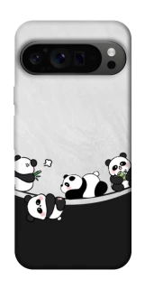 Чехол на Google Pixel 9 Pro Four pandas фото 1 из 1