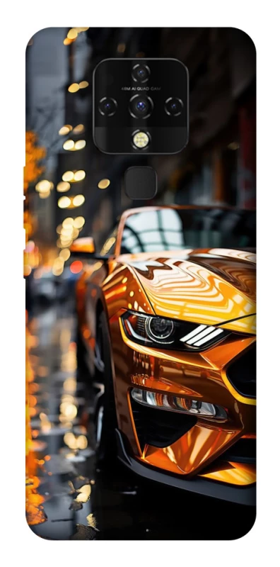 Чохол на TECNO Camon 16 SE Golden sports car фото 1 з 1