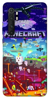 Чохол на Xiaomi Mi Note 10 Lite Minecraft world фото 1 з 1