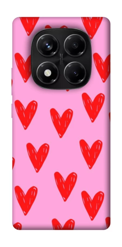 Чехол на Xiaomi Redmi Note 14 Pro 5G Red hearts 2 фото 1 из 1