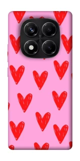 Чохол на Xiaomi Redmi Note 14 Pro 5G Red hearts 2 фото 1 з 1