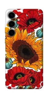 Чохол на Samsung Galaxy S25 FE Соняшники та маки фото 1 з 1