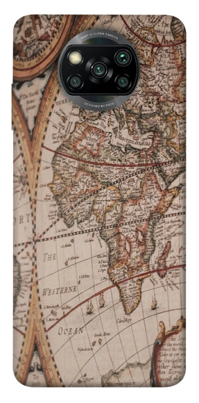 Чехол на Xiaomi Poco X3 NFC / Poco X3 Pro Карта путешествий фото 1 из 1