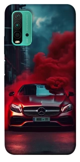 Чехол на Xiaomi Redmi Note 9 4G / Redmi 9 Power Mercedes in smoke фото 1 из 1