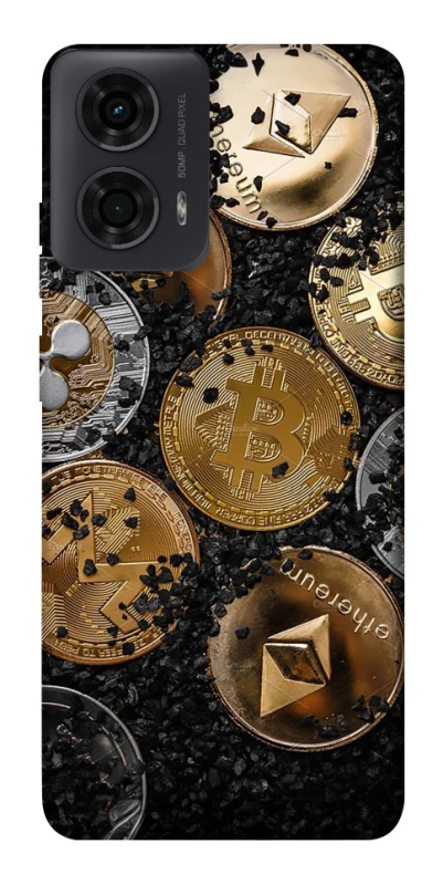 Чохол на Motorola Moto G24 Many coins v2 фото 1 з 1