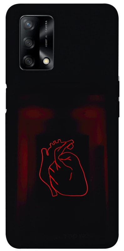 Чехол на Oppo A74 4G Красное сердце фото 1 из 1