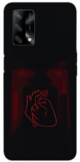 Чехол на Oppo A74 4G Красное сердце фото 1 из 1