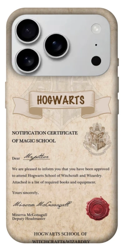 Чохол на Apple iPhone 17 Pro Max (6.9") The Hogwarts acceptance letter фото 1 з 1
