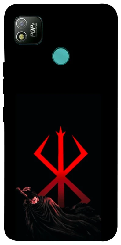 Чехол на TECNO POP 4 Berserk Red Logo фото 1 из 1