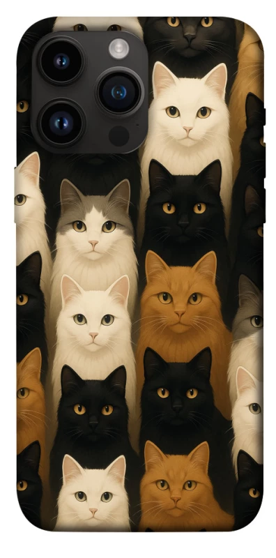 Чехол на Apple iPhone 14 Pro Max (6.7") Colorful Cat Collage фото 1 из 1