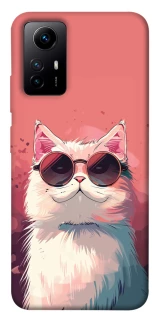 Чохол на Xiaomi Redmi Note 12S Сat with glasses фото 1 з 1
