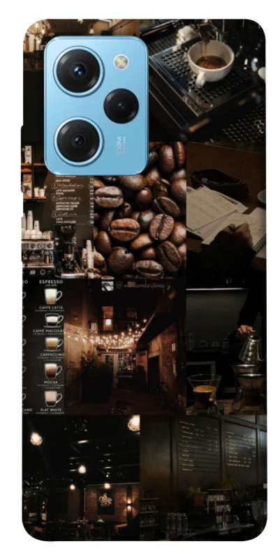 Чохол на Xiaomi Poco X5 Pro 5G Coffee collage ver.1 фото 1 з 1