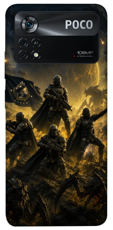 Чохол на Xiaomi Poco X4 Pro 5G HELLDIVERS ver.2 фото 1 з 1