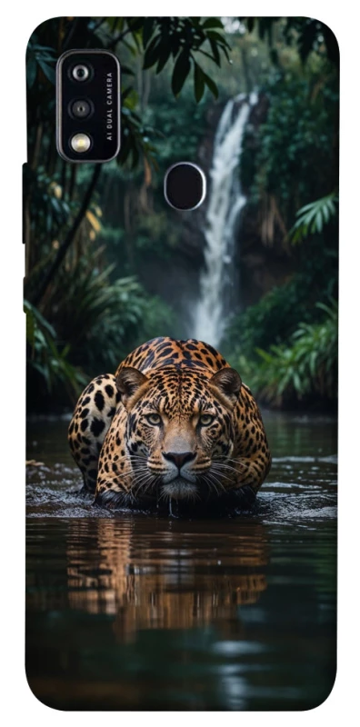 Чохол на ZTE Blade A51 Leopard in water фото 1 з 1