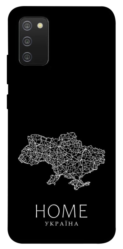 Чохол на Samsung Galaxy A02s Ukraine black map фото 1 з 1