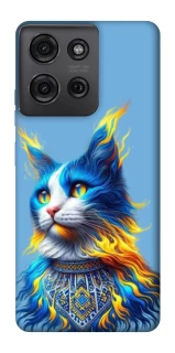 Чехол на Motorola Moto G75 Кот патриот фото 1 из 1