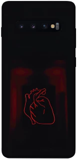 Чехол на Samsung Galaxy S10+ Красное сердце фото 1 из 1