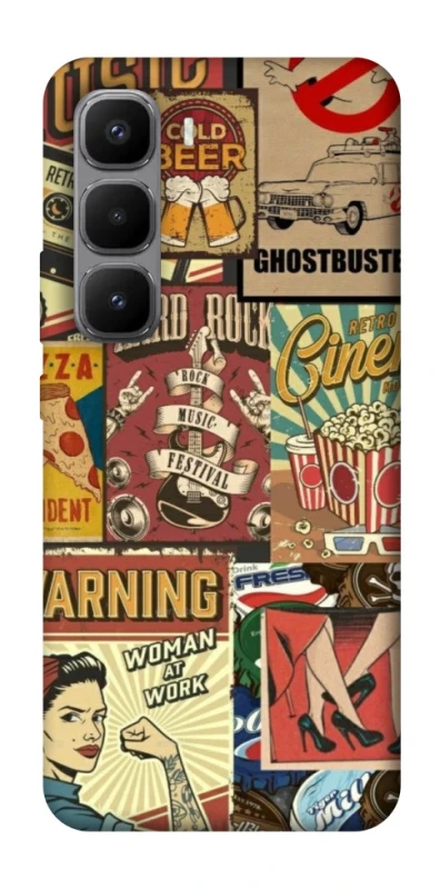 Чохол на Infinix Hot 60 Pro+ Retro collage ver.2 фото 1 з 1