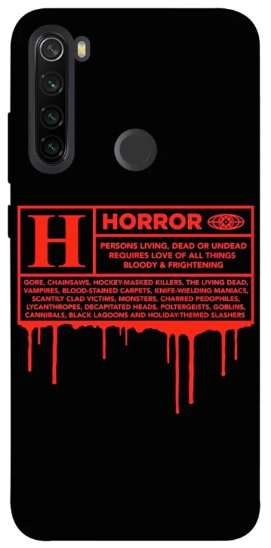 Чохол на Xiaomi Redmi Note 8T Horror Halloween фото 1 з 1