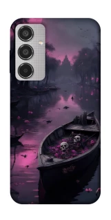Чехол на Samsung Galaxy M35 Boat and flamingo фото 1 из 1