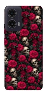 Чехол на Motorola Moto G35 Черепа и розы фото 1 из 1
