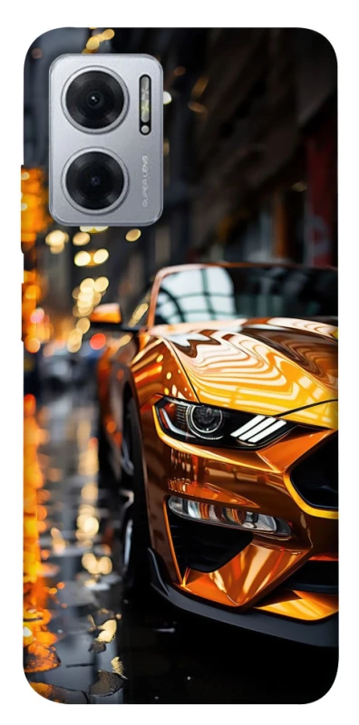 Чохол на Xiaomi Redmi Note 11E Golden sports car фото 1 з 1