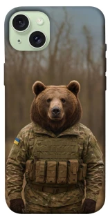 Чехол на Apple iPhone 15 Plus (6.7") Медведь защитник фото 1 из 1