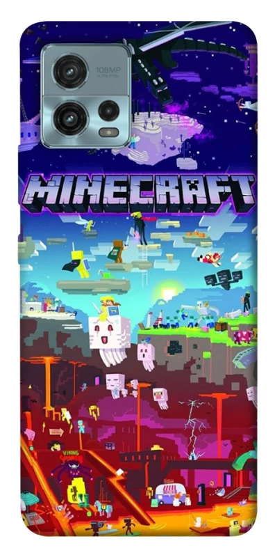 Чехол на Motorola Moto G72 Minecraft world фото 1 из 1