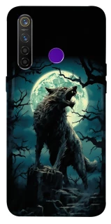 Чохол на Realme 5 Pro Вовк під місяцем фото 1 з 1